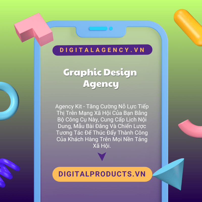 Bộ mẫu dịch vụ Graphic Design Agency
