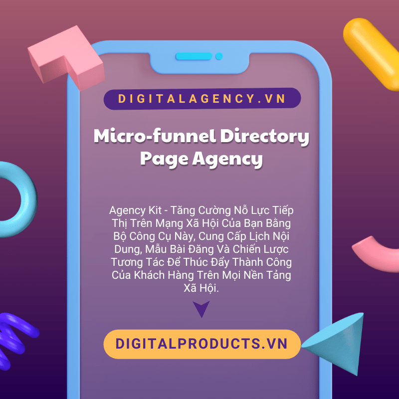Bộ mẫu dịch vụ Micro-funnel Directory Page Agency